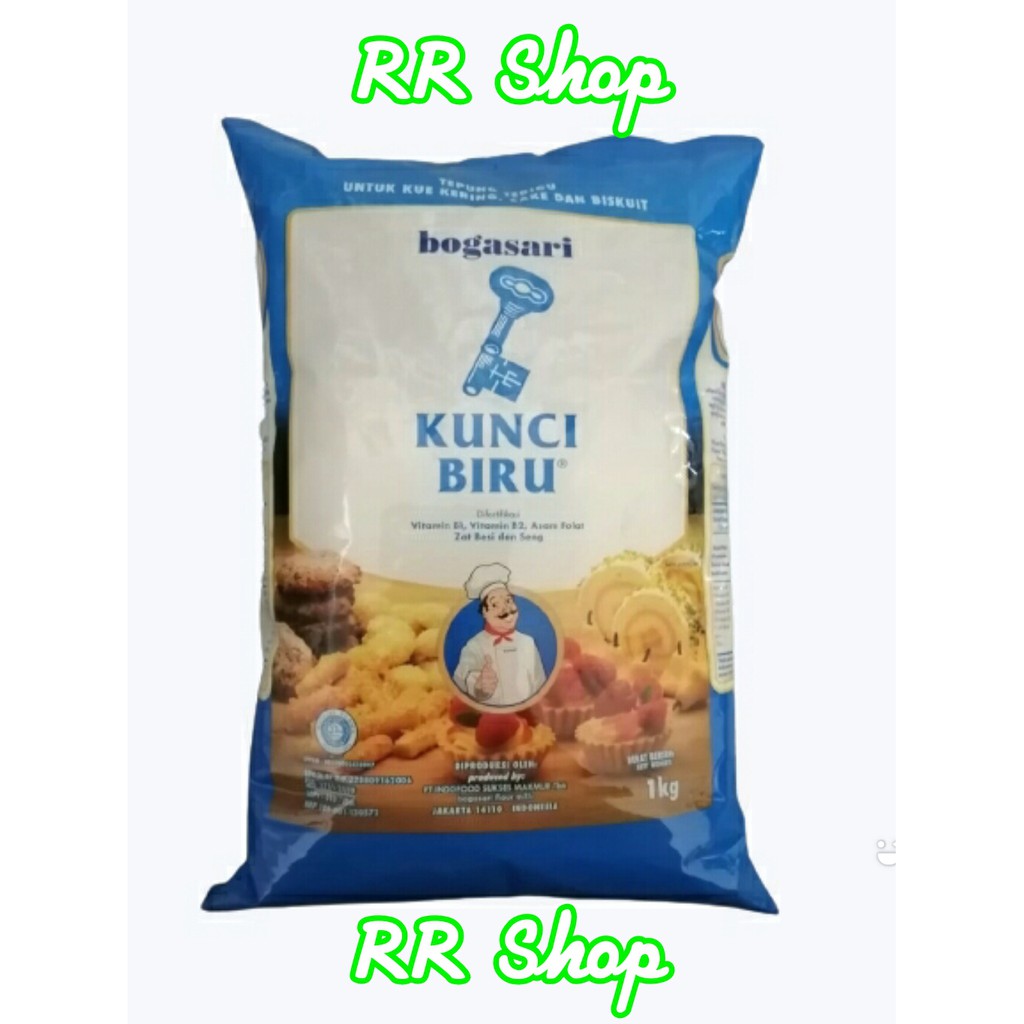 

Tepung Terigu Kunci Biru Premium Bogasari 1 Kg