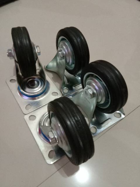 Roda Trolley 3&quot; 1 set isi 4