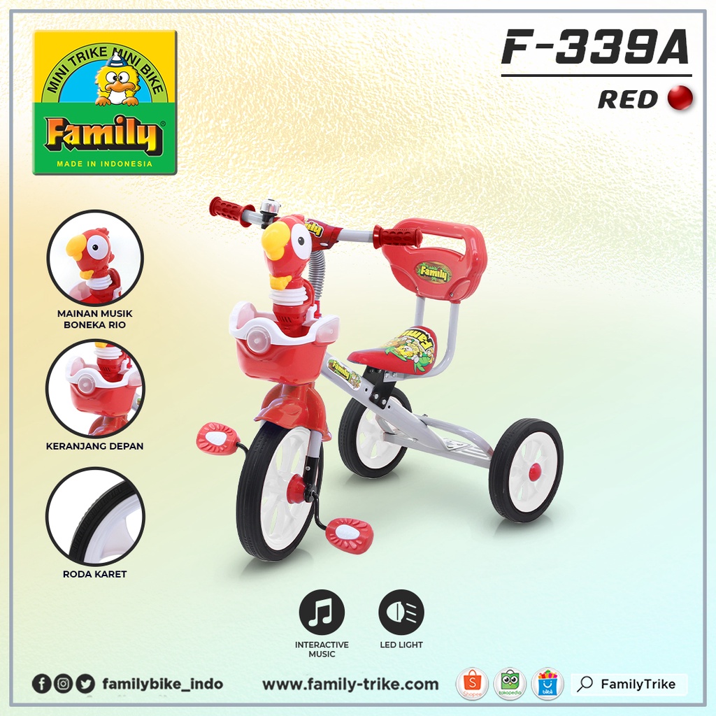 Sepeda Anak Roda 3 Family 339 A
