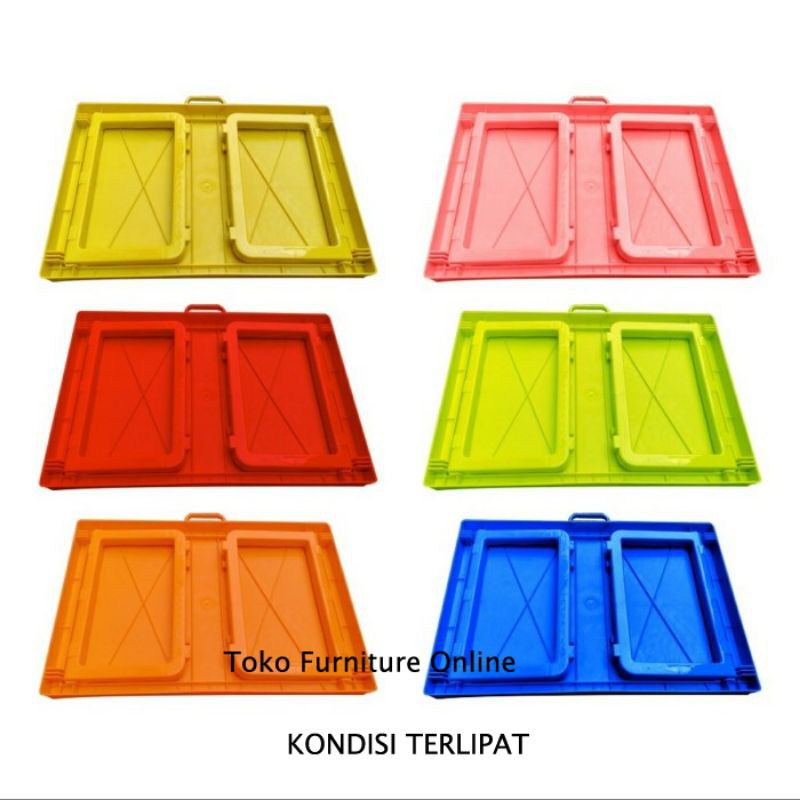Meja laptop Lipat Plastik belajar anak portable
