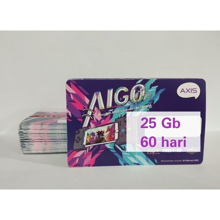 VOCER PAKET DATA KUOTA INTERNET AXIS 25GB 60 HARI SEMUA JARINGAN