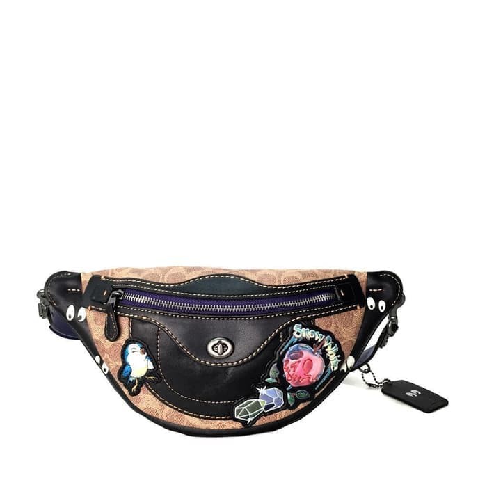Tas Pesta Keira Embellished Crystal Box Clutch   VF39  Coach Belt Bag In Signature Canvas (Black)