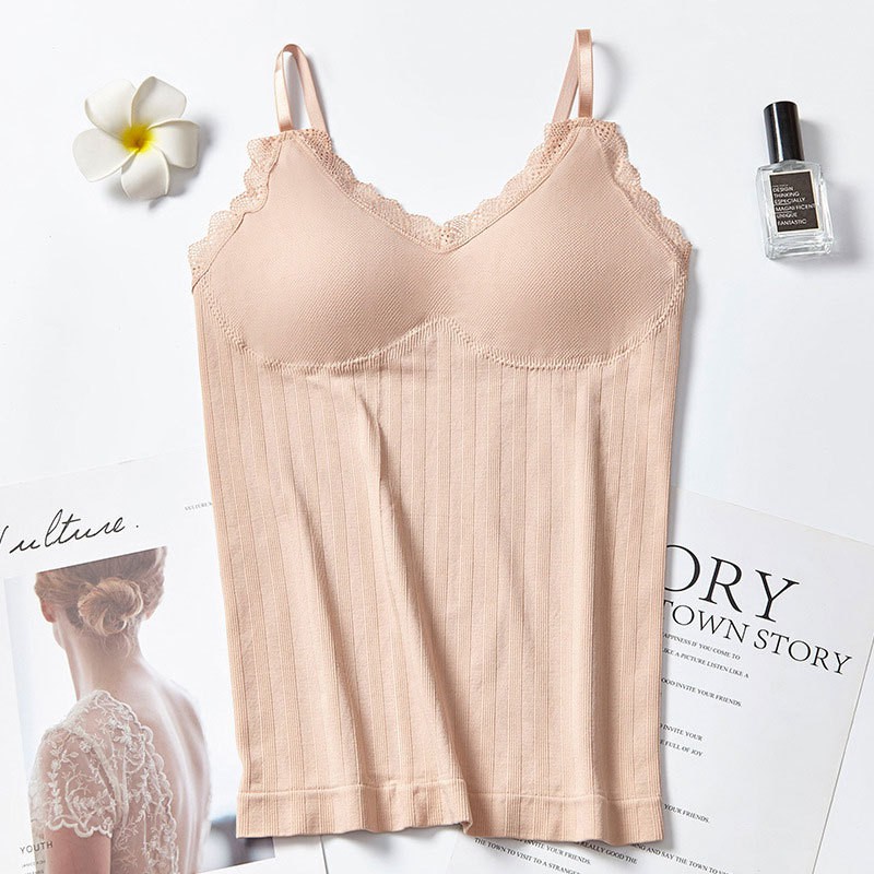 Tank Top Bra Pakaian Dalaman Wanita TankTop-Cream