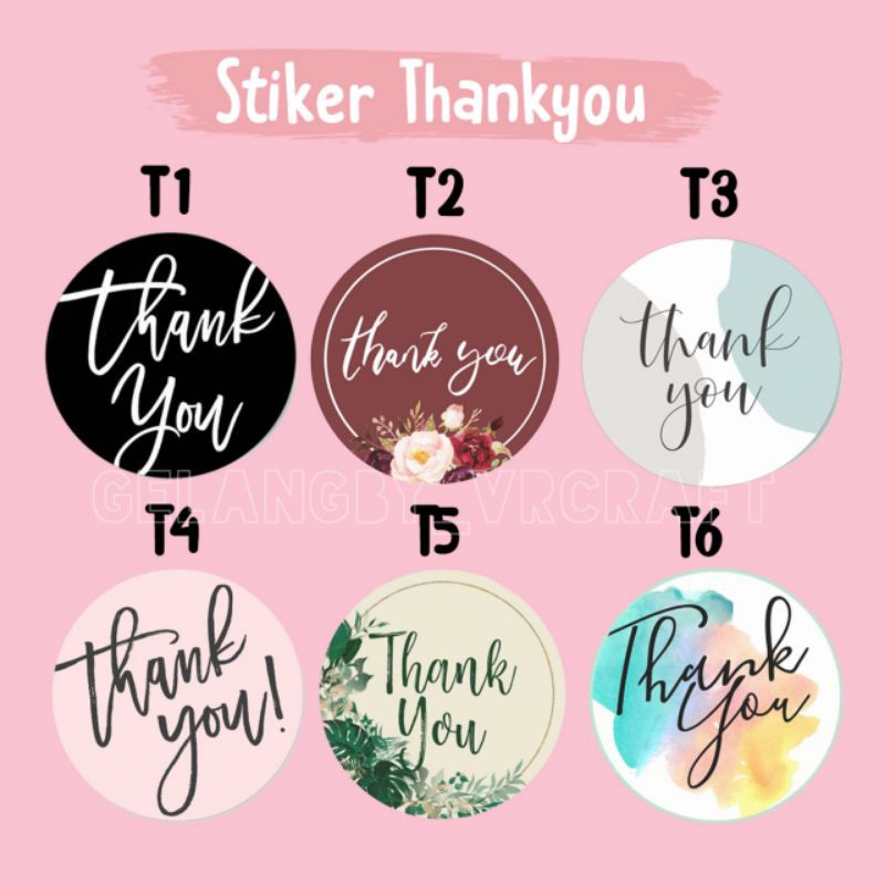 STICKER THANKYOU ISI 100 PCS