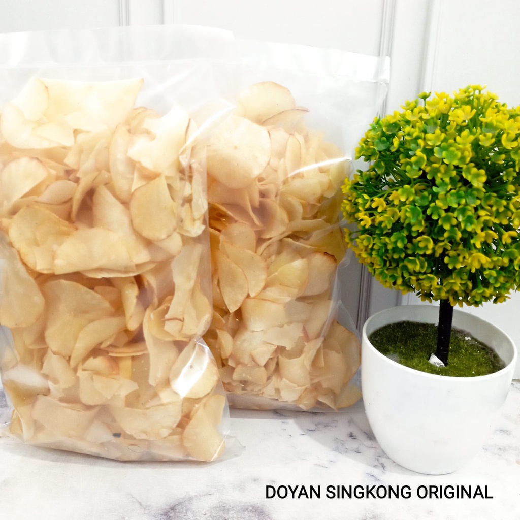 

KERIPIK SINGKONG ORIGINAL 250 GRAM - Keripik Singkong Original/Keripik Singkong Asli/Doyan Keripik Singkong