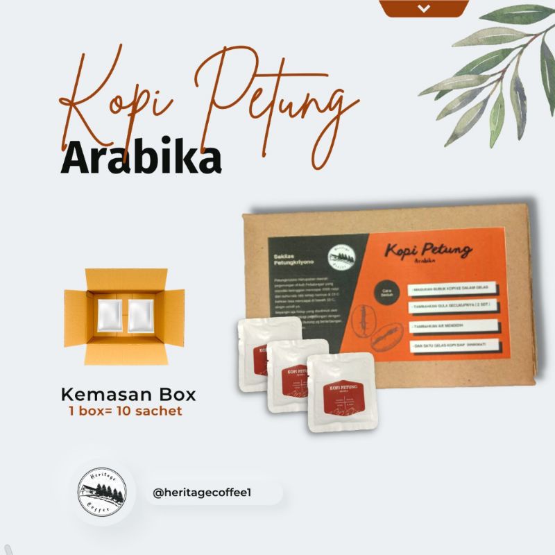 

KOPI PETUNG ARABIKA / KOPI SACHET ARABIKA / KOPI PETUNGKRIYONO ASLI / KOPI HITAM