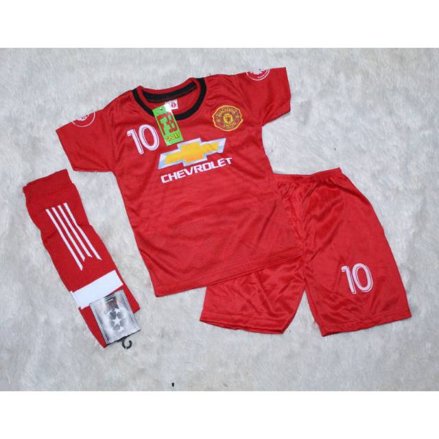 Baju bola setelan baju kaos bola mu+kaos kaki bola