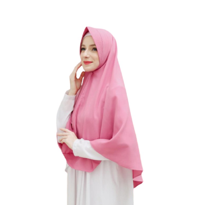 [BRAND HUSNA HIJAB] Khimar Ped Ukuran XL Standar / Kerudung Ped