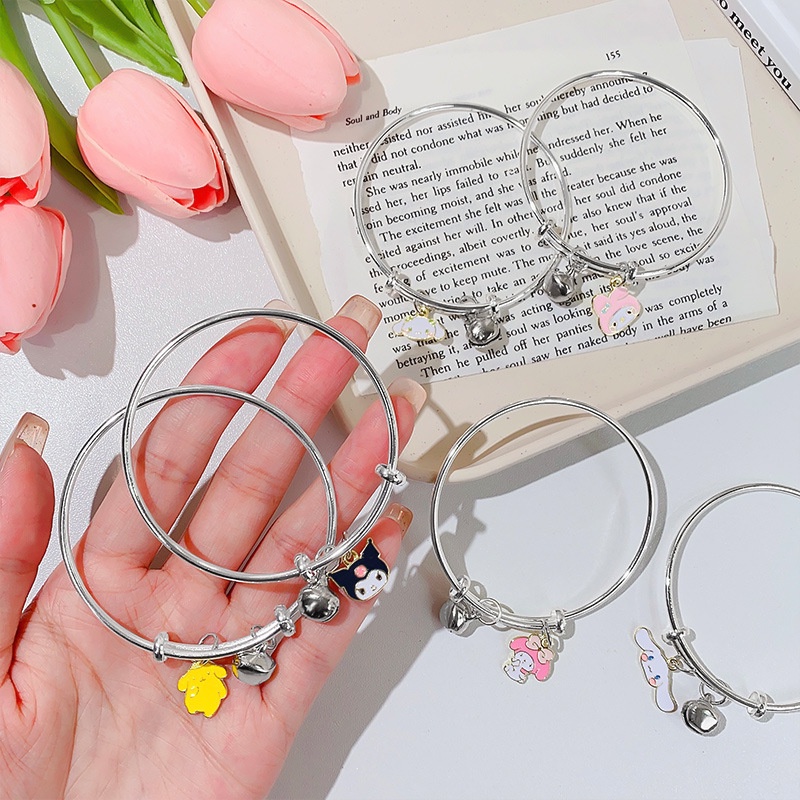 Gelang Tangan Wanita Desain Kartun Sanrio Bell Lucu Untuk Hadiah