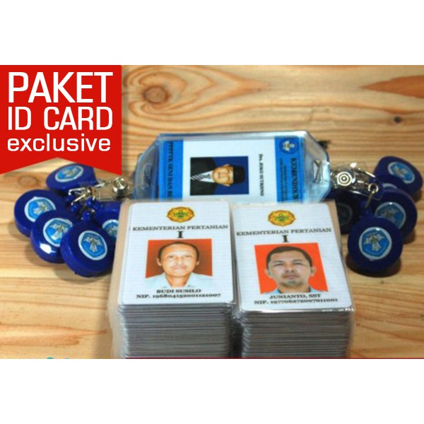 

Name tag exclusive - paket yoyo logo, softcase & embos card