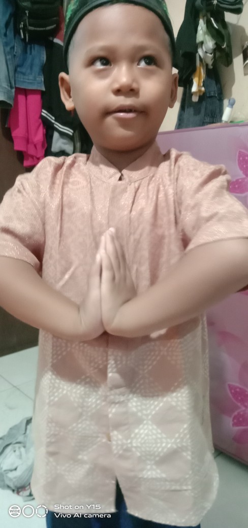 Open Preorder Kemeja Batik Couple Anak & Ayah Panjang / Pendek, Kombinasi Krem