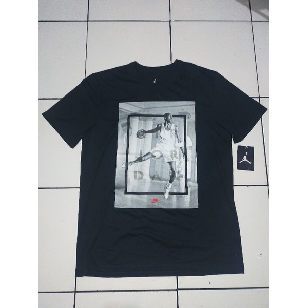 kaos tshirt nike JORDAN air hangtime dri fit black original 100% asli size L