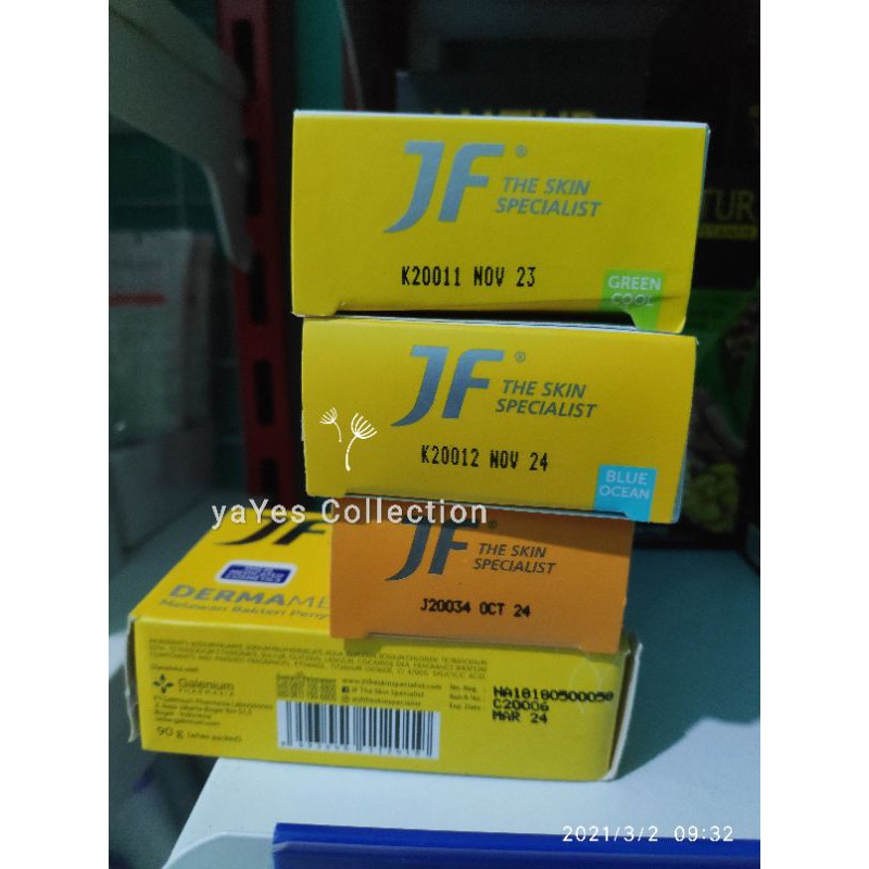 Sabun JF Sulfur the skin specialist 90g Batang Tube antiacne berjerawat bakteri kulit gatal Dermamed