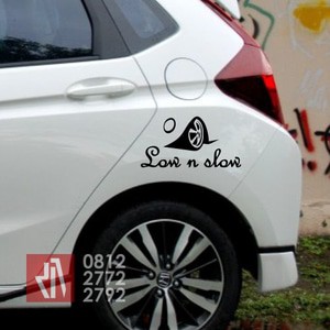 Cutting Sticker Mobil Jdm Low N Slow 20cm Stiker Variasi Shopee