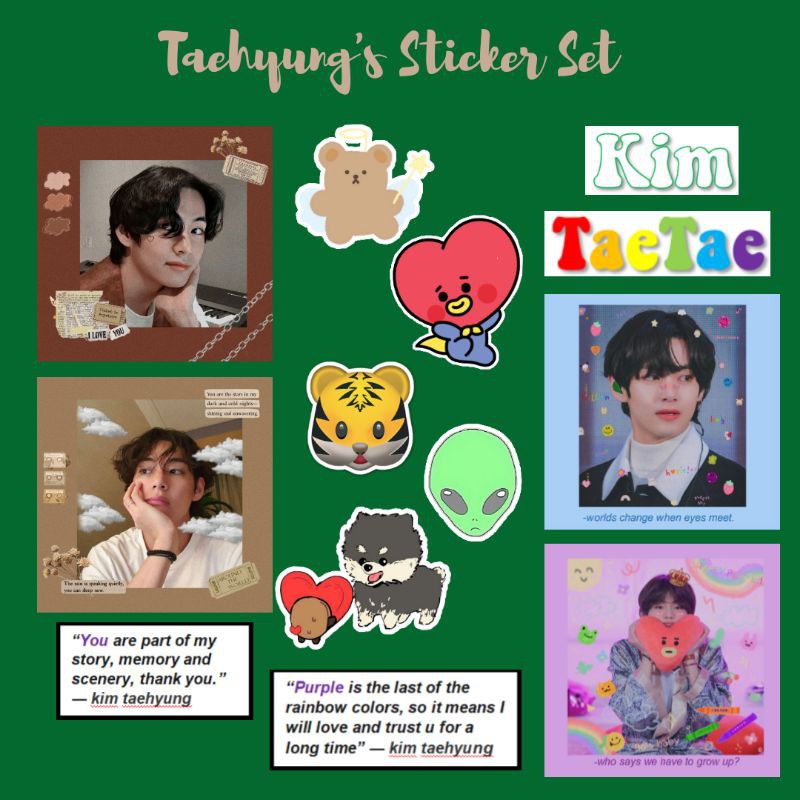 

Taehyung Sticker Set #006