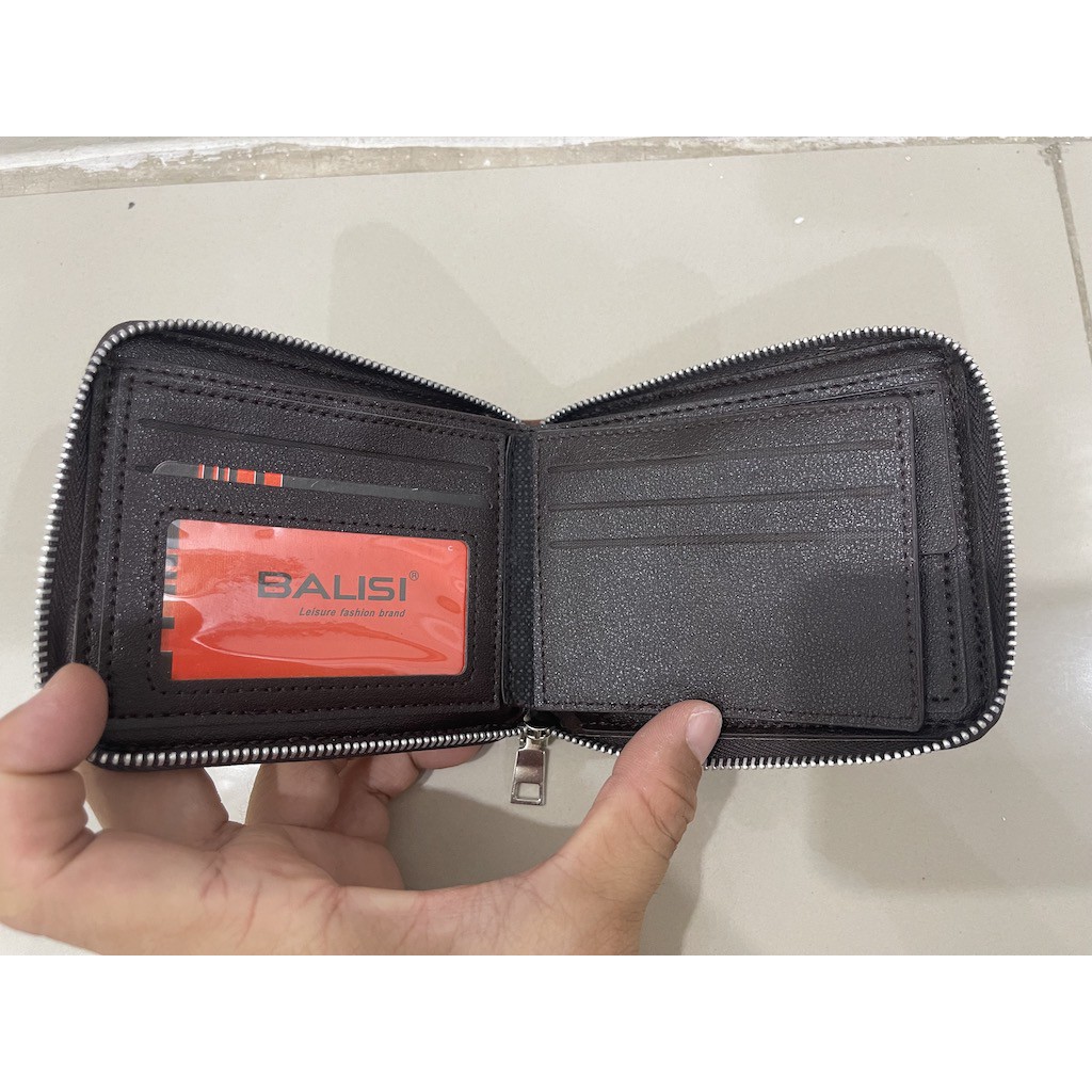 ORIGINAL BALISI DOMPET PRIA SLETING DENGAN TEMPAT KOIN