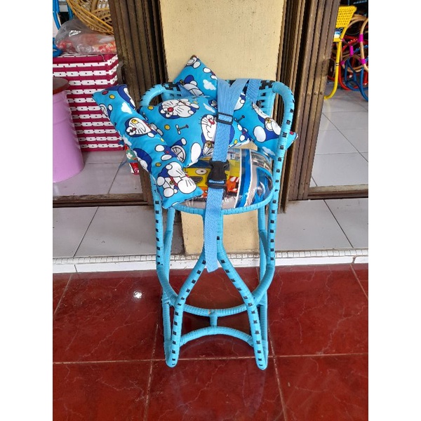 PAKET MURAH Kursi Boncengan Anak Motor Matic Lilitan Full Dilengkapi Sabuk Pengaman Dan BANTAL STANG