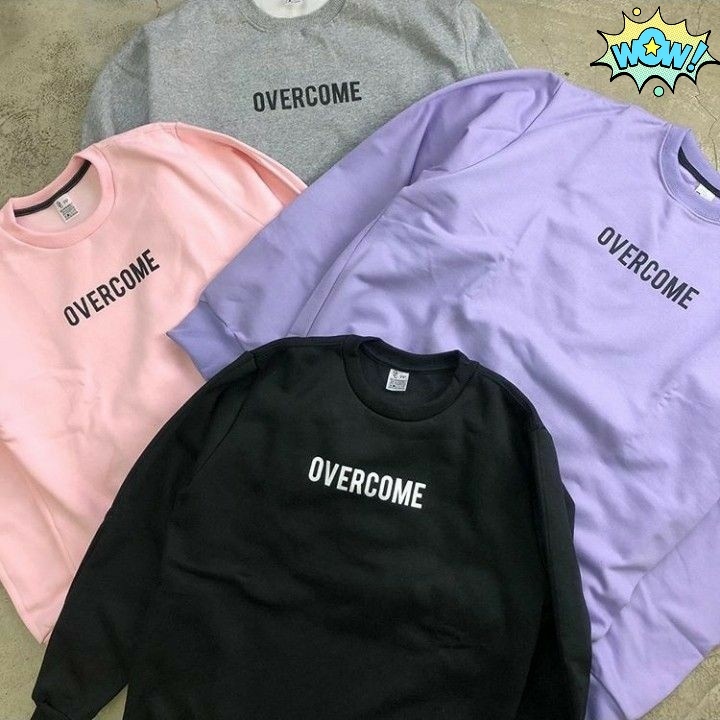 SWEATER OVERCOME CREWNECK TEBAL / SWEATER UNISEX