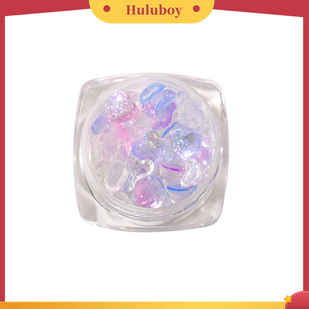 Huluboy Huluboy♡ 1 Kotak Dekorasi Kuku 3D Bahan Resin Tahan Air Untuk Hadiah Ulang Tahun