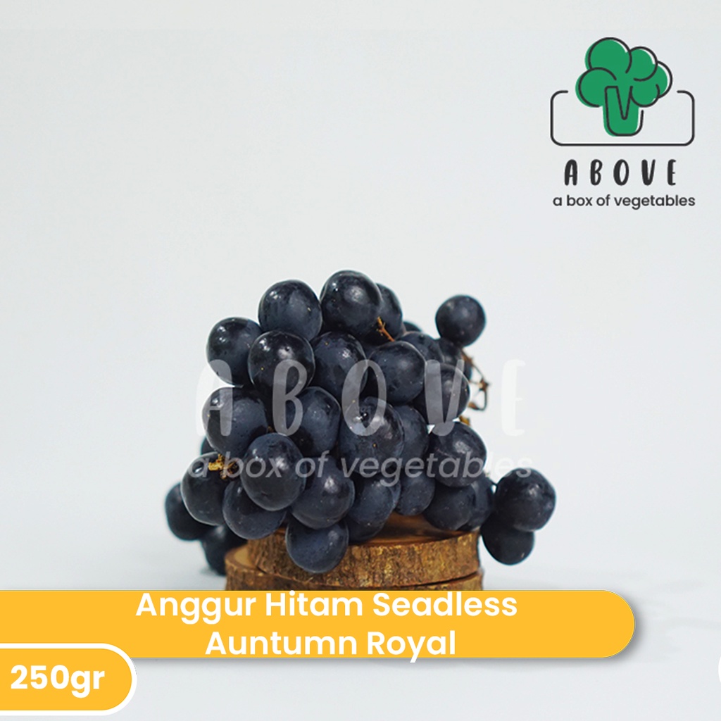 Jual Anggur Hitam Seedless Autumn Royal Usa 250g Buah Above Shopee Indonesia 