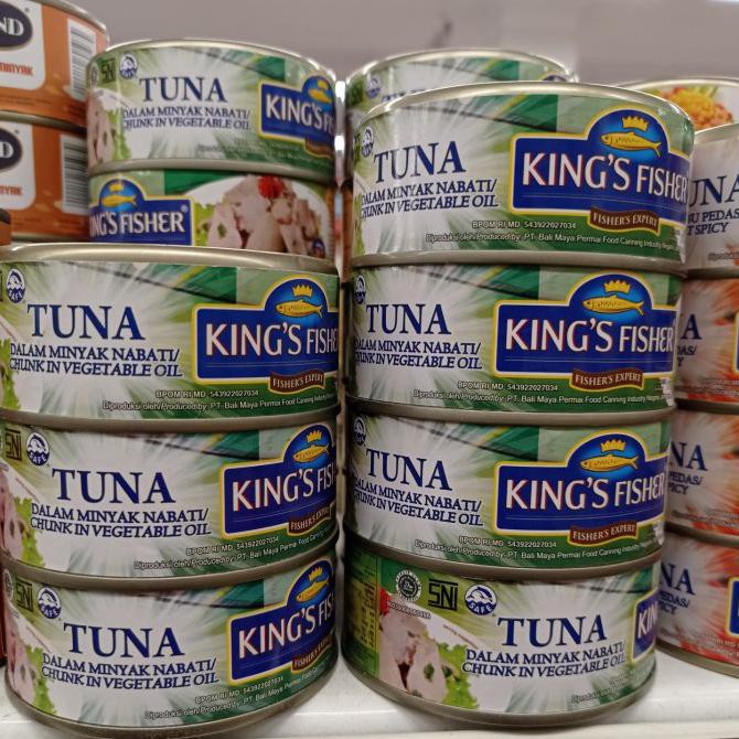 

Hot Item Kings Fisher Tuna In Oil 170Gr Terenak