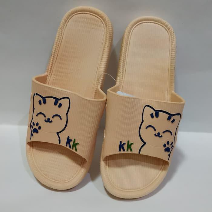  SANDAL KARET EMPUK  S36 40 SANDAL  SLIPPER KUCING MERK KK 