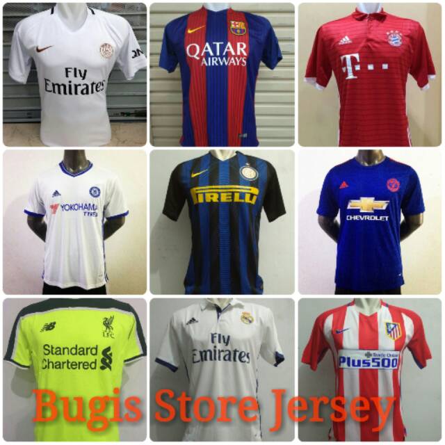 OBRAL JERSEY GRADE ORI CLUB MUSIM 2016/2017 16/17