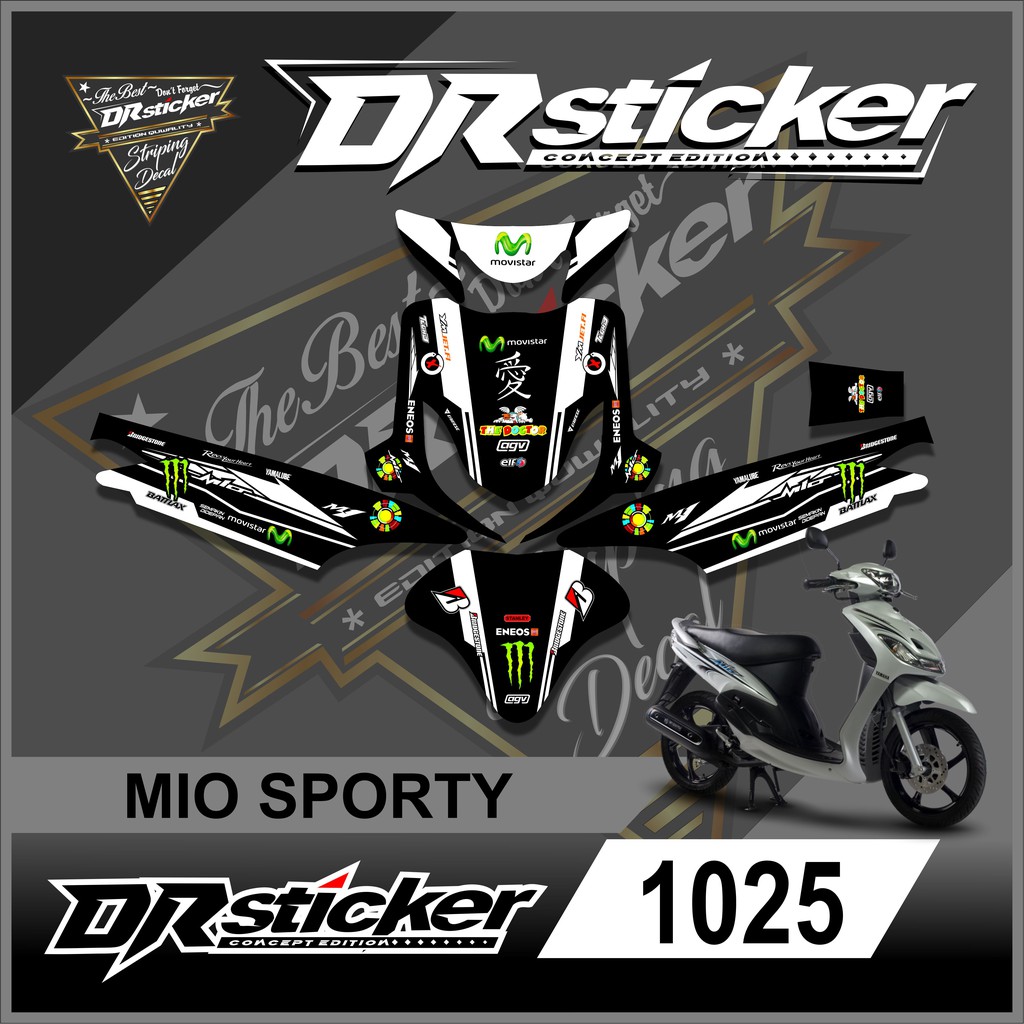 1025 Decal Yamaha Mio Sporty - Decal Mio Sporty Full Body