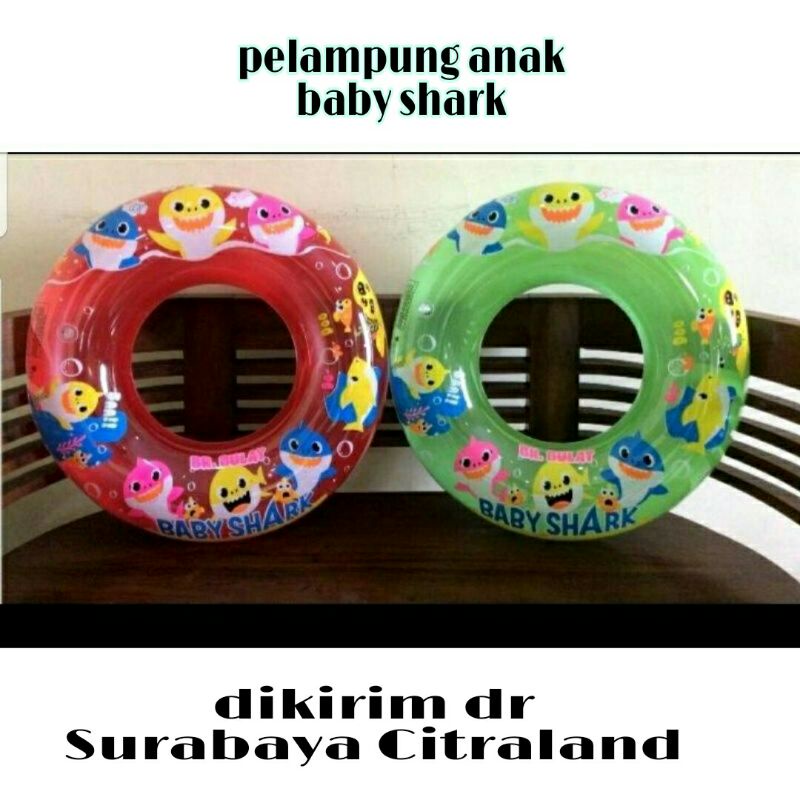 Ban berenang anak karakter baby shark