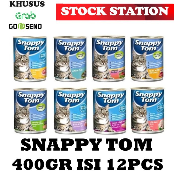 Snappy Tom 400gr All Varian 1box 12pcs (GRAB/GOSEND)