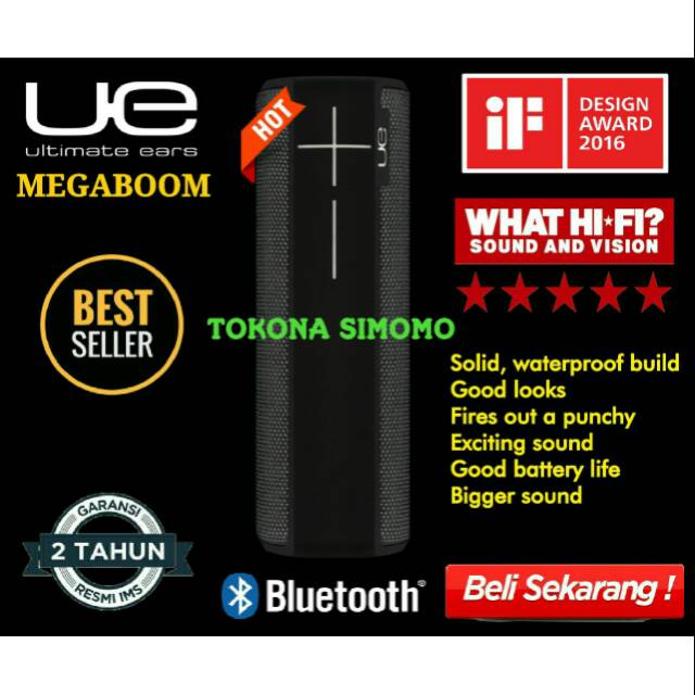 ULTIMATE EARS UE MEGABOOM Portable Bluetooth Speaker Original