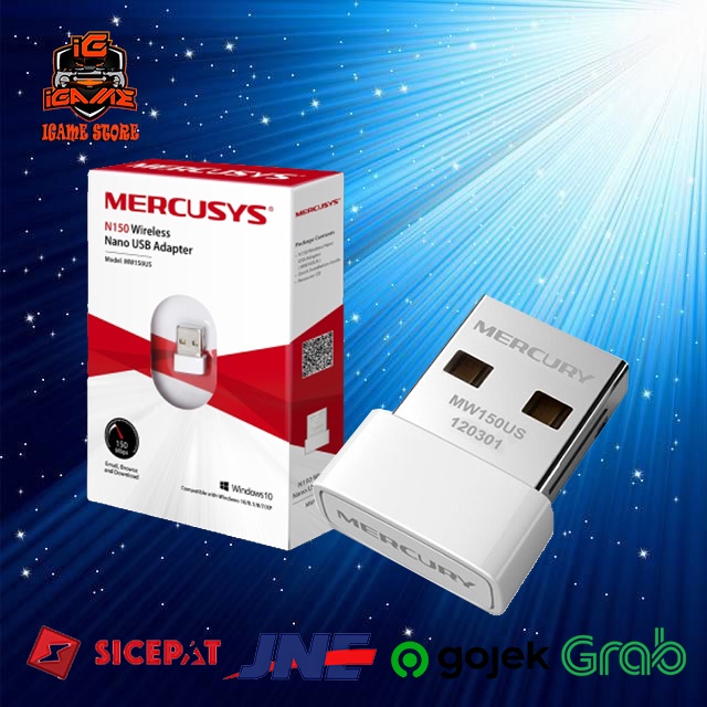 Mercusys MW150US 150Mbps Nano USB Wireless Adapter NAMPOL