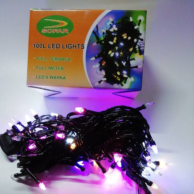 Lampu Tumblr / Lampu Natal LED Rainbow / Tumblr Light / Tumblr LED 8 Warna SF-100