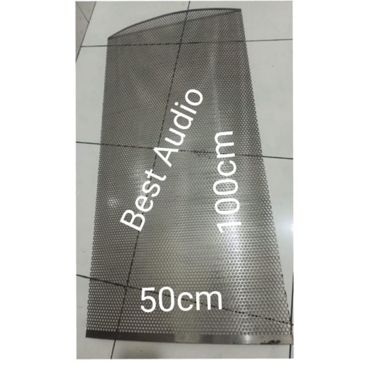 Ram grill tutup speaker besi  hexagonal 50x100cm