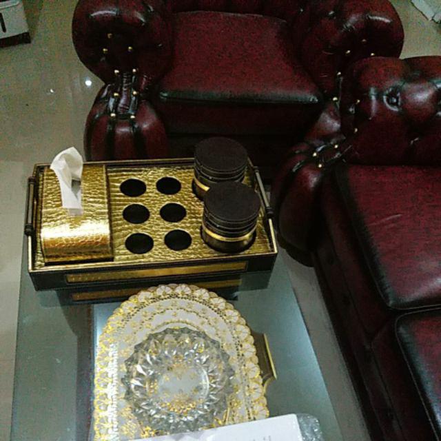 Trayset Toples Lebaran 3 In 1 Vinyl 1 Tisu 2 Toples 6 Lubang Aqua