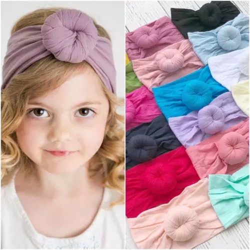 VnM057 | Donut headband / Bandana Bayi Anak Perempuan Donut Bulat/ Headband Baby Pita Lucu