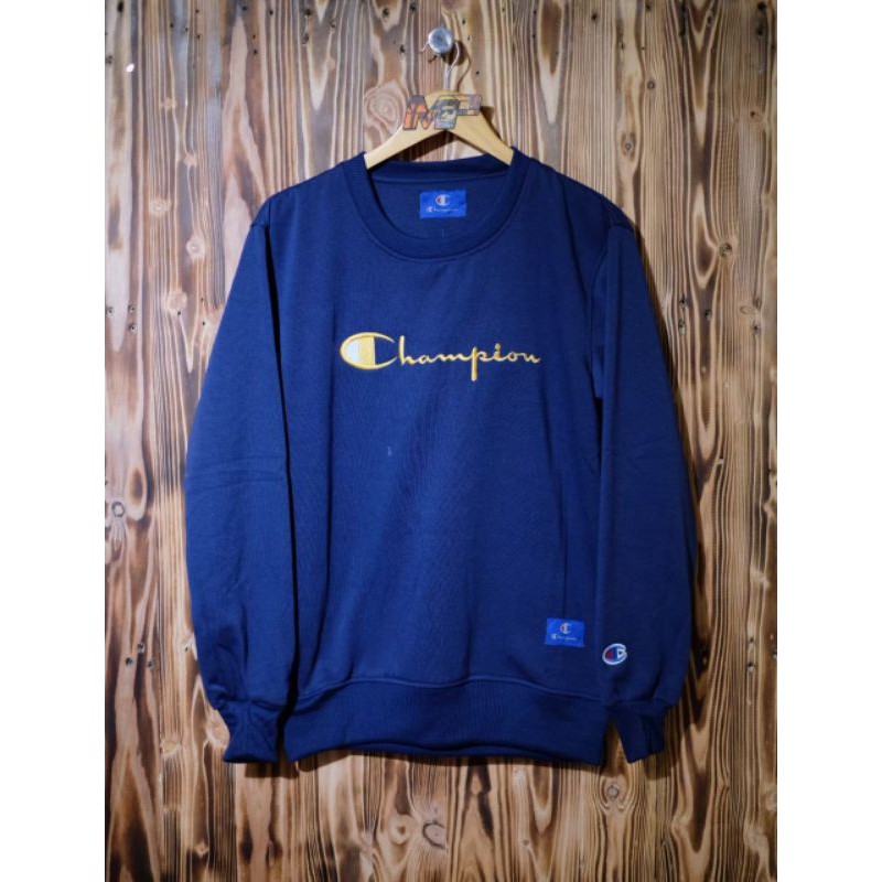 Sweater Jaket Crewneck Champions Bordir