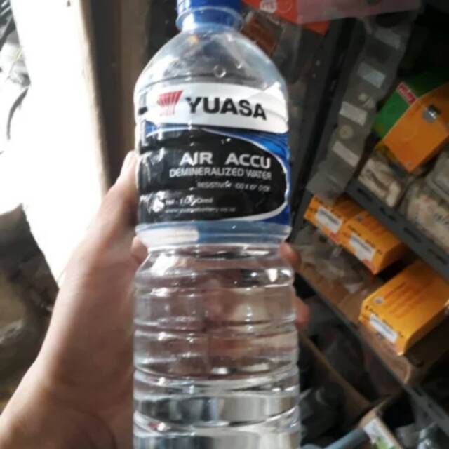 Air aki air accu non zuur yuasa biru asli ORIGINAL