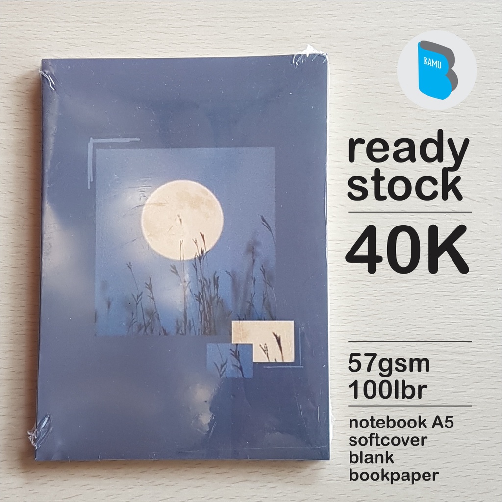

[57/72/90 gsm] Notebook A5 Buku Catatan Diary Jurnal Bookpaper - Dark Sky