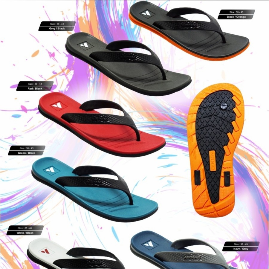 sendal pria / sendal / sandal jepit Rubber Airmax Original