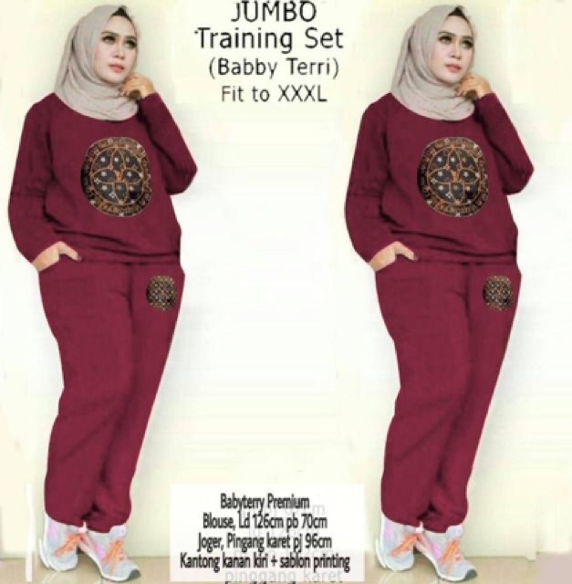 ZR St jumbo livis / Stelan Jogger Wanita XL / Stelan Big Size Murah