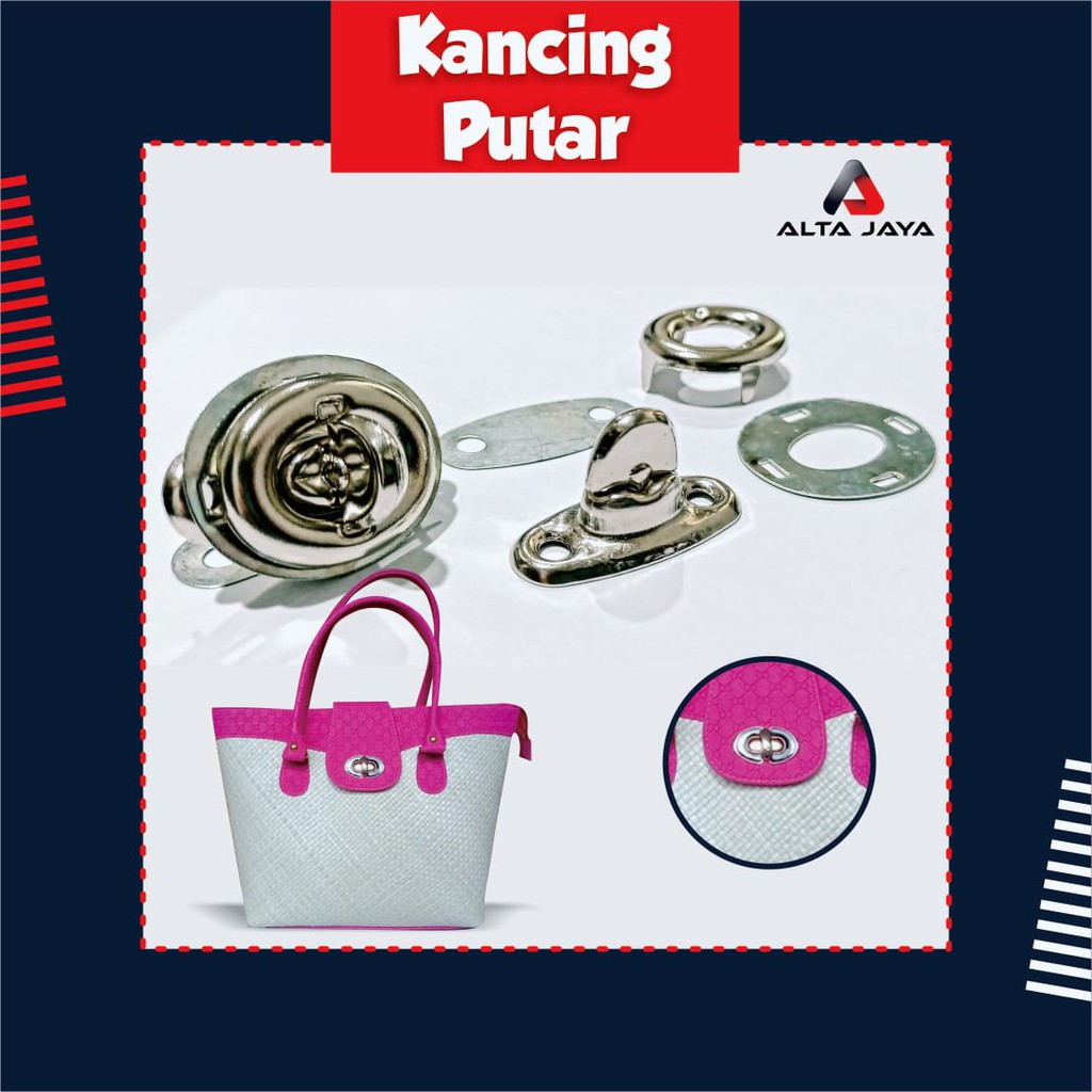 KANCING PUTAR AKSESORIS TAS