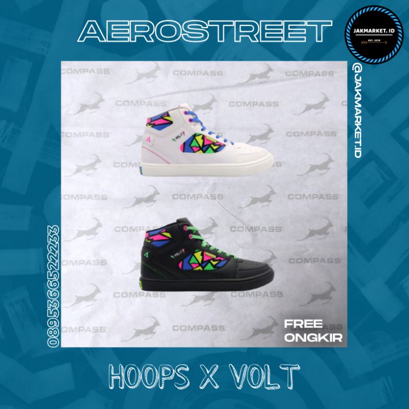[ORIGINAL] AEROSTREET HOOPS X VOLT WHITE/BLACK [BNIB]
