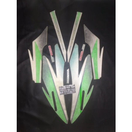 striping stiker sticker lis honda glpro gl pro ijo hijau 96 97 original