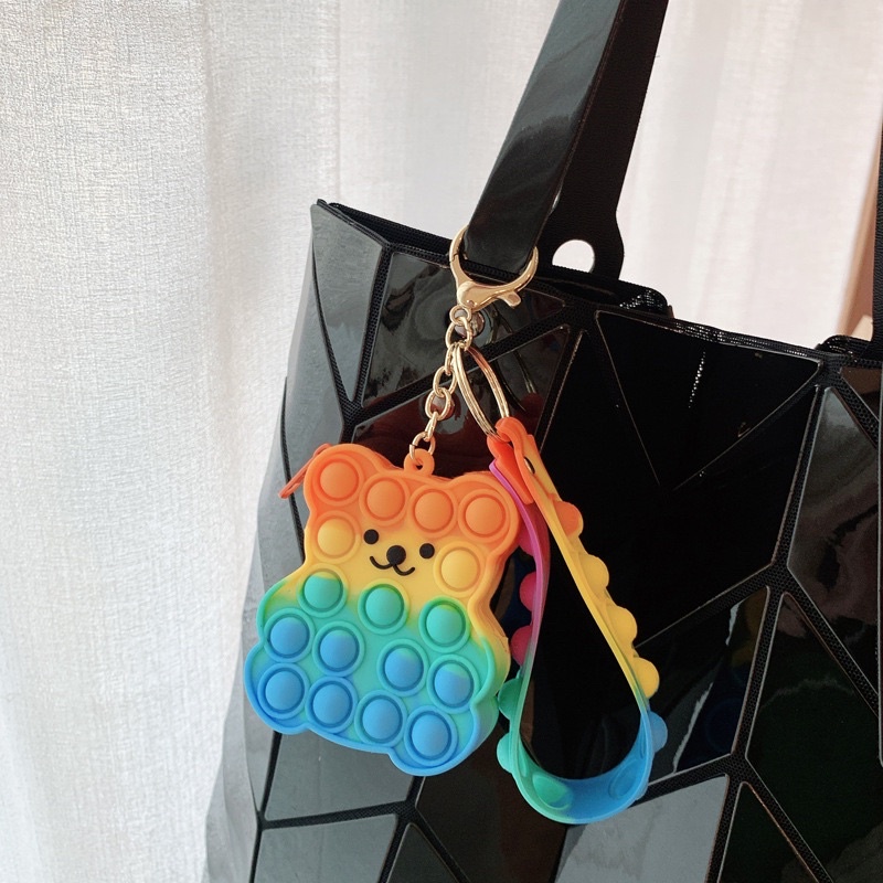 Bag Charm Coin Bag Mini Tas Pop it include Gantungan [BISA JADI AIRPODS CASE]