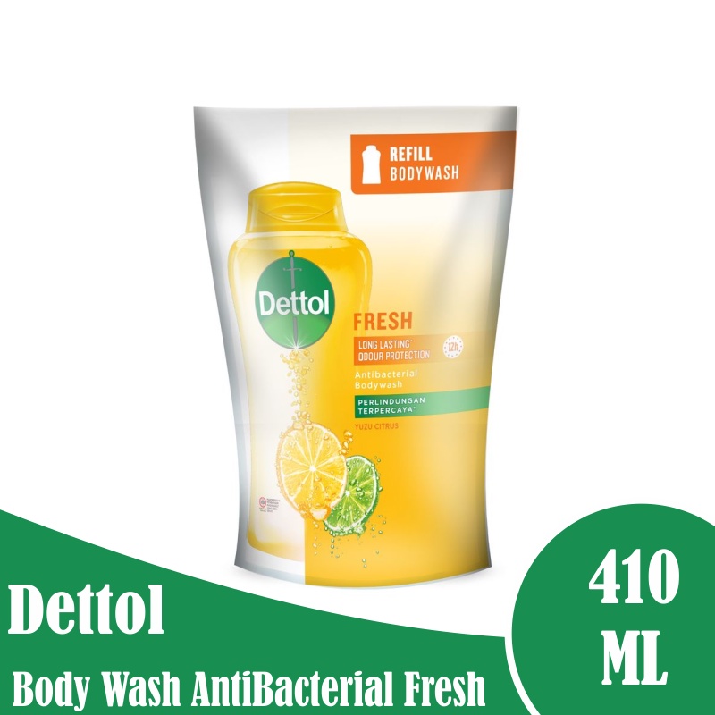 Dettol Sabun Mandi Cair Anti Bakteri Fresh 410 ml Refill