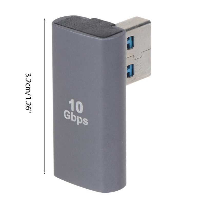 Zzz Adapter Konverter USB Ke USB 3.0 Sudut Kanan 90 Derajat Untuk Laptop