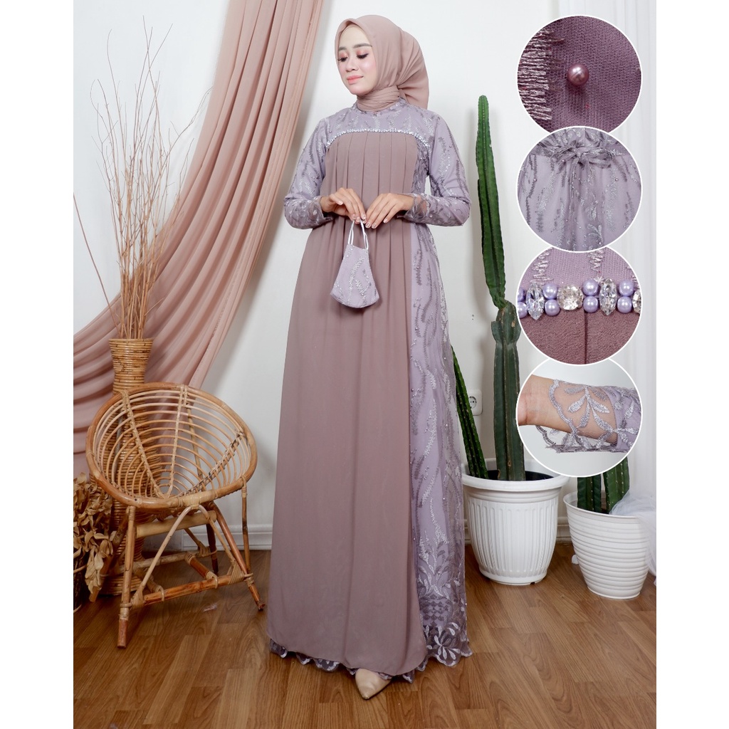 GAMIS TILE TASYA/ GAMIS/ GAMIS TERBARU/ GAMIS PESTA/ GAMIS KONDANGAN/ GAMIS TILE/ GAMIS BRUKAT/ GAMI