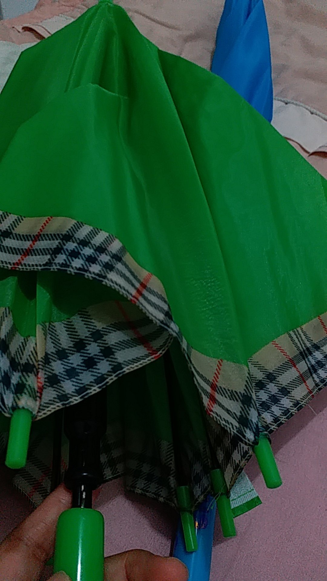 Payung Tongkat Polos List Kotak Gg.j