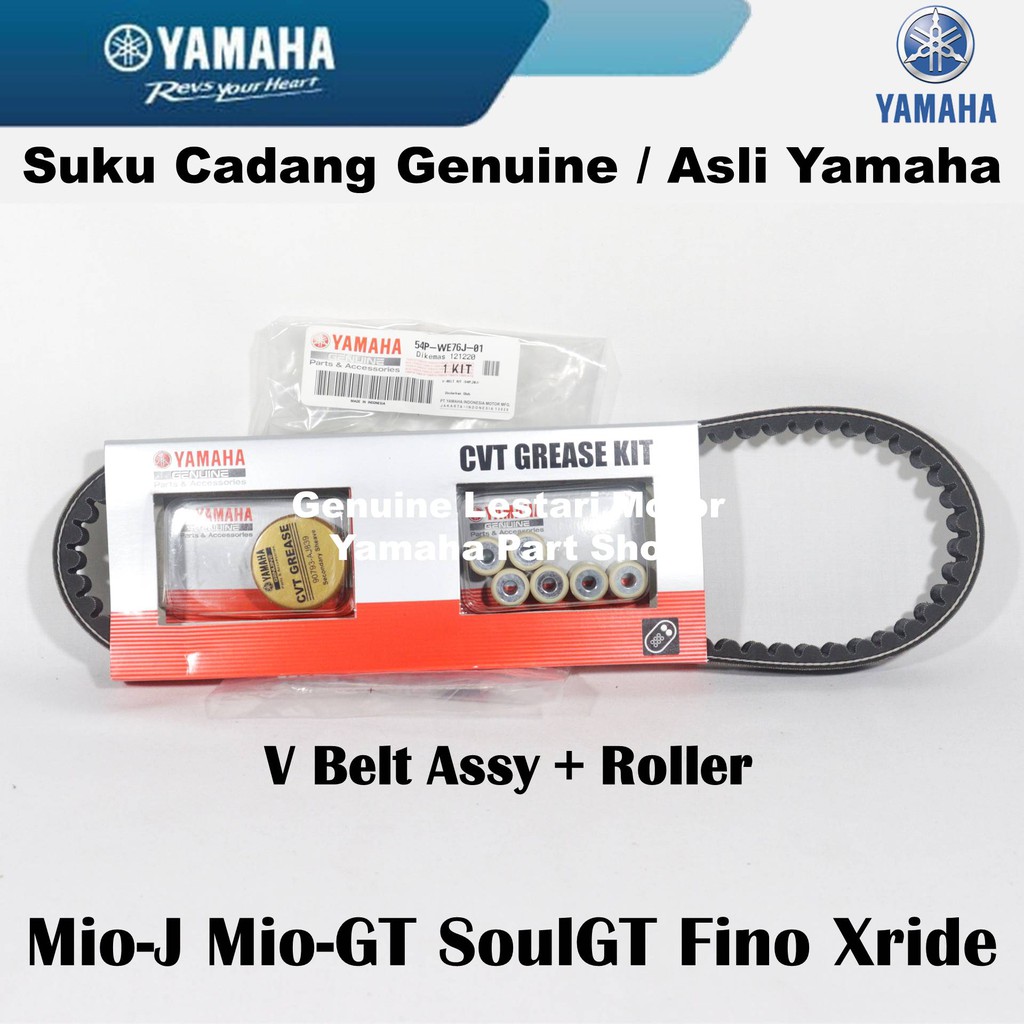 Vbelt V Belt Vanbelt Roller Assy Ban Penggerak Motor MioJ MioGT Fino XRide 115 Asli Yamaha Surabaya